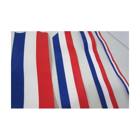 Rubans tricolores en tissu