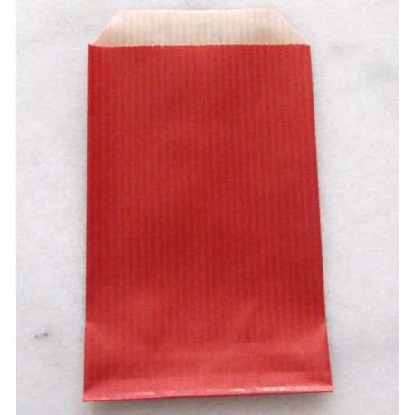 Pochettes papier kraft rouge