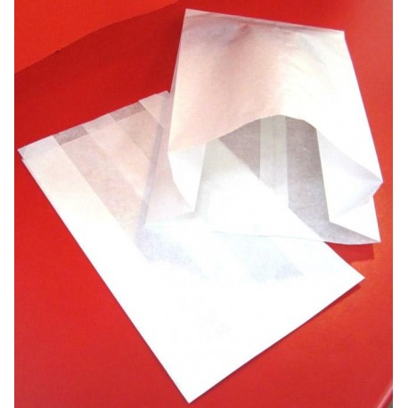 Sachets kraft blancs à soufflets