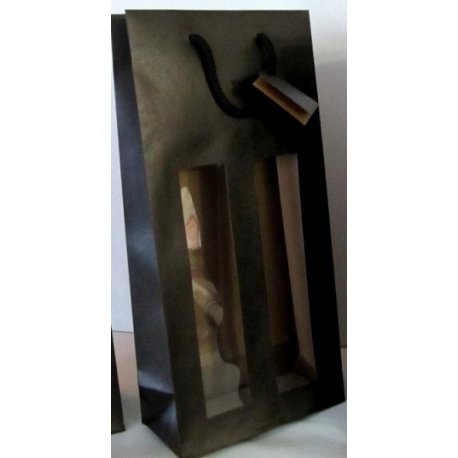 BOITES KRAFT NOIR POUR BOUTEILLES