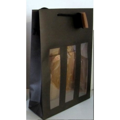 BOITES KRAFT NOIR POUR BOUTEILLES