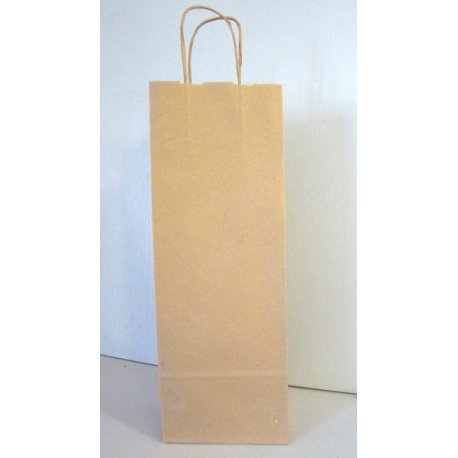 Sacs kraft recyclé pour 1 bouteille