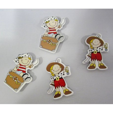 12 Pirates déco autocollants