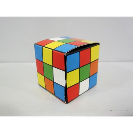 Boite Cube multicolore