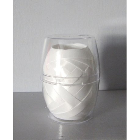 Mini Bolduc Blanc Lisse