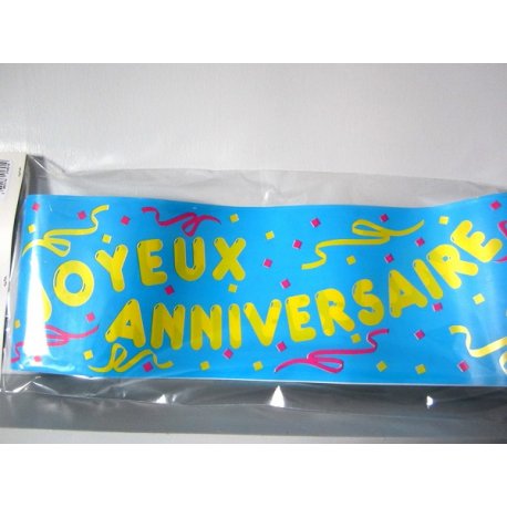 Banderolle Anniversaire Bleue