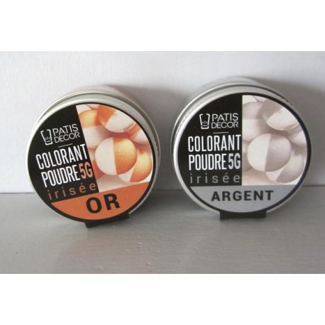 Poudre Or ou Argent irisé