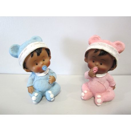 Figurines bébés Noirs avec Tétine