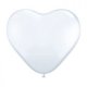 Ballons en forme de coeur Blanc