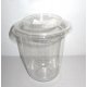 Pot plastique avec couvercle 200