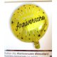 Ballon Alu anniversaire 45 cm OR