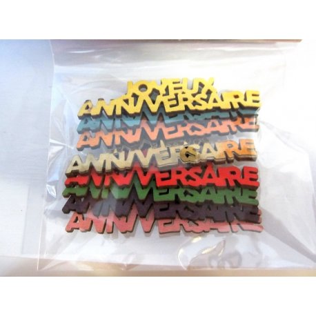 Confettis de table Anniversaire Bois