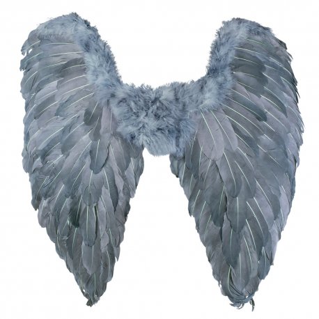 Ailes d'ange Grises 65 cm