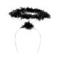 Serre tête couronne d'ange Noir