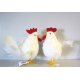 Couple Poule et Coq 15 cm