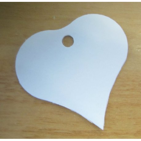 Etiquettes Coeurs Blanches