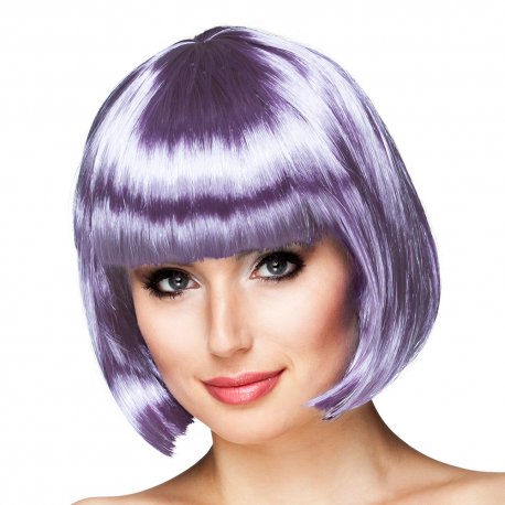 Perruque crazy super lilas