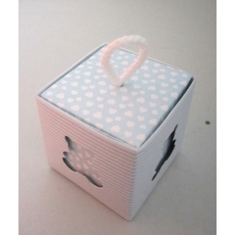 Boites Cube Ourson bleu