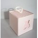Boites Cube Ourson Rose