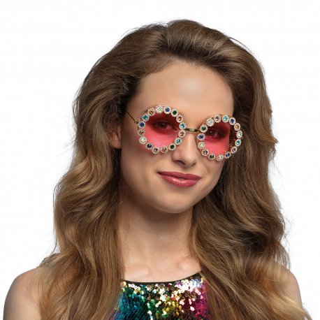 Lunettes diamants couleurs