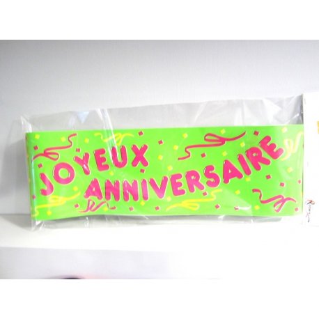 Banderolle Anniversaire Verte