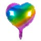 Ballon Alu Coeur multicolore 45