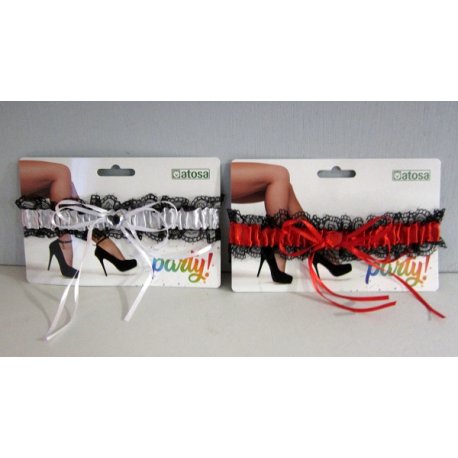 Jarretières Rouge ou Blanche