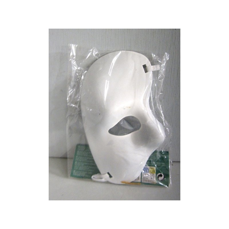 Masque Intégral Blanc Morphsuit - Déguisement Halloween, Fête, événement Sportif - Taille Unique