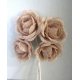4 Fleurs en Jute