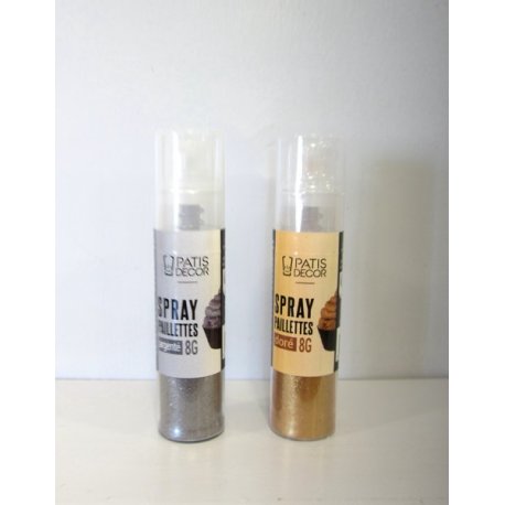 Vaporisateur paillettes Or ou Argent
