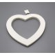 Coeur Blanc 25 cms à pendre