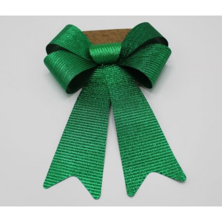 Noeud VERT BRILLANT 22 cm x 38 cm