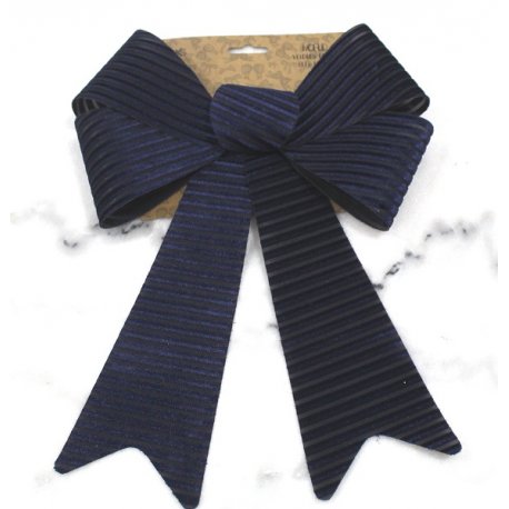 Noeud VELOURS BLEU MARINE 22 cm x 38 cm