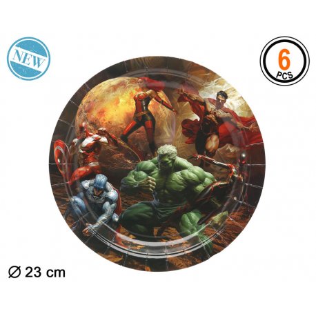 Assiettes super héros
