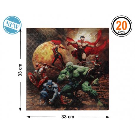 Serviettes super heros