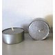 Bougies chauffe plat Argent Pailleté