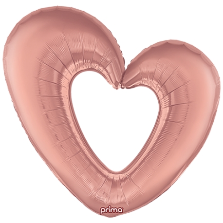 Ballon Alu Coeur Evidé Geant 90 cm