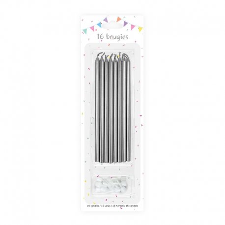 Bougies Longues Or ou Argent