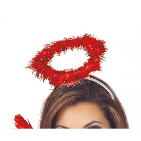 Serre tête couronne d'ange Rouge
