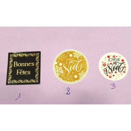 Etiquettes pro fêtes fin d'année