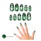 Faux ongles Noel rouges ou verts