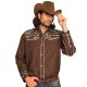 Chemise Western Brun
