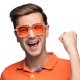 Lunettes bling-bling Bleu ,Orange ou Rose