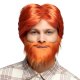 Perruque Dude orange