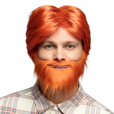 Perruque Dude orange