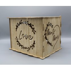 TIRELIRE MARIAGE EN BOIS
