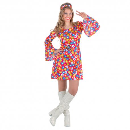 Déguisement hippie fille M-L