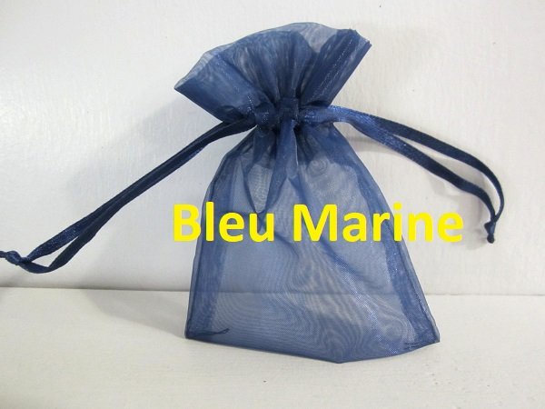 Bleu Marine Organdis