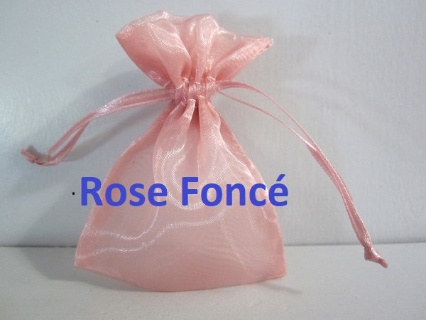 Rose foncé Organdis
