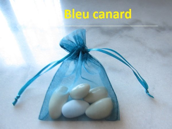 Bleu canard organdi